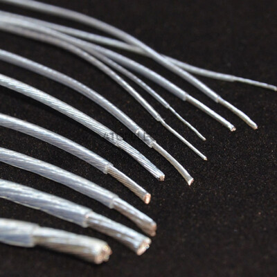 2M FEP Silver Plated Wire High Purity Oxygen Free Copper Cable Hi-Fi Audio DIY