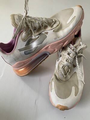 Nike Air Max 270 React Sneakers CZ8131-100 White / Washed Coral Women's Sz 9