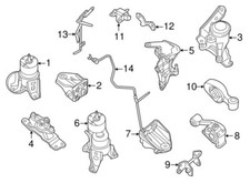 113604RA0A Nissan Buffer assy-engine mounting, rear 113604RA0A, New Genuine OEM 