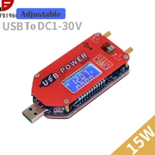USB DC 5V to 3.3-24V 15W Adjustable Step Up&Down Boost Buck Power Supply Module