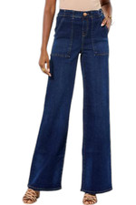 DG2 by Diane Gilman New Classic Denim Pull-On Wide-Leg Jean Indigo