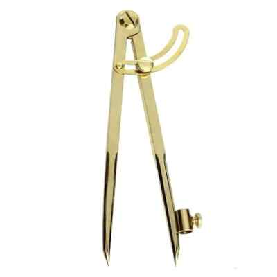 Brass  Locking Wing Divider Compass, 8'' Brass Drafting Tool Marine Navigation