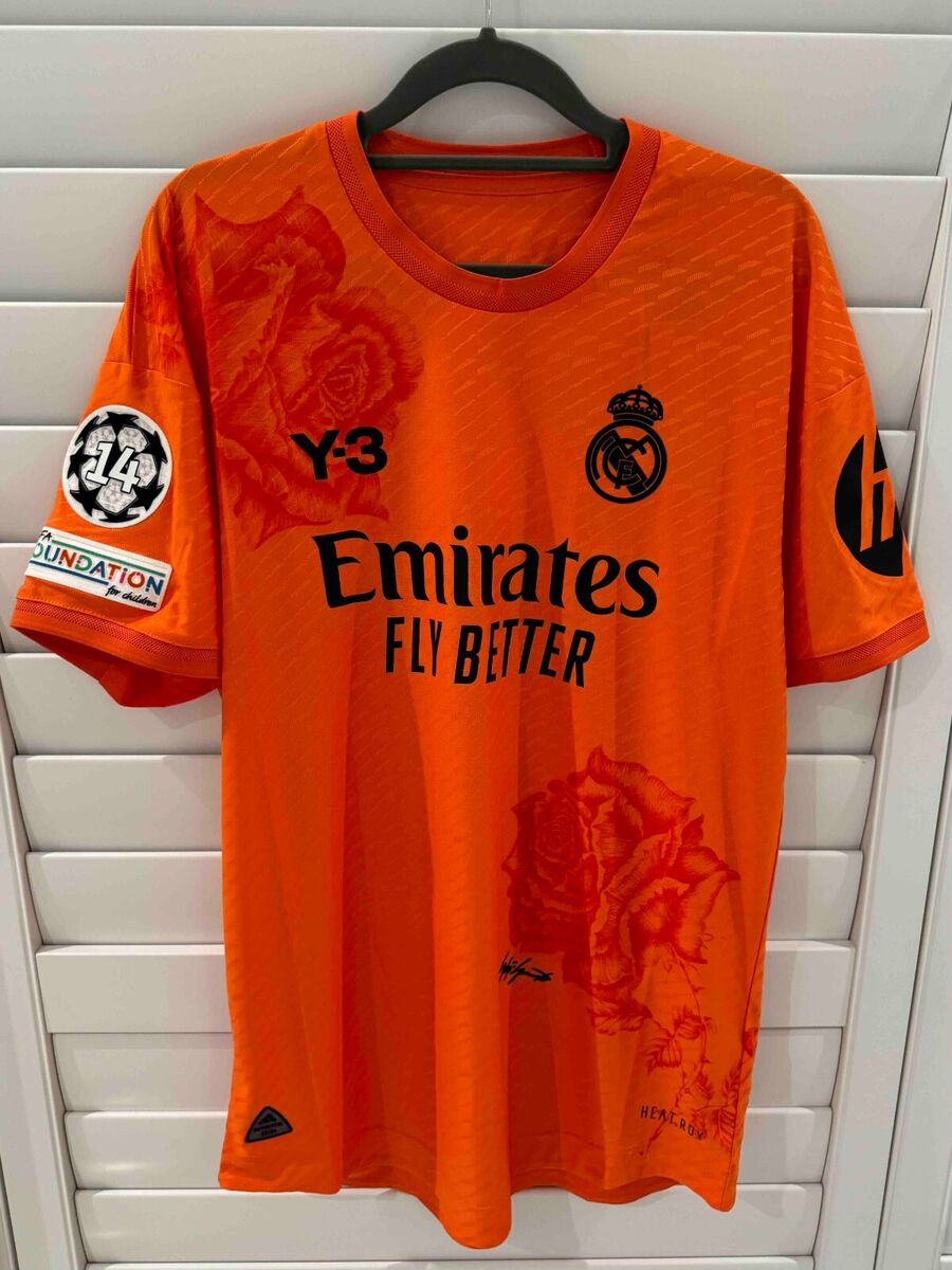 Y-3 Real Madrid 2023/24 Goalkeeper Jersey Orange - Men's Y-3 Real Madrid 2023/24 Goalkeeper Jersey Orange - Men's
