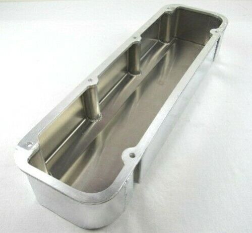 BBF Ford 429-460 Fabricated Tall Aluminum Valve Covers W/O Hole Polished E41364P - Picture 3 of 5