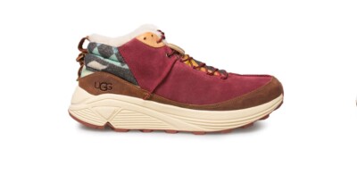 UGG MIWO TRAINER HIGH SIERRA MEN SHOES SUEDE RED US 11.5/UK 10.5