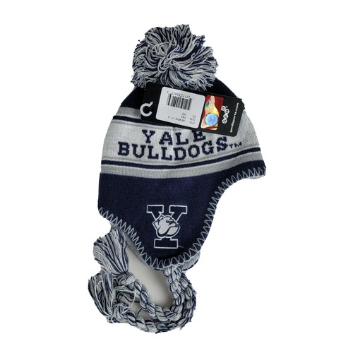 Yale Bulldogs Jacquard Tassel Knit Hat 