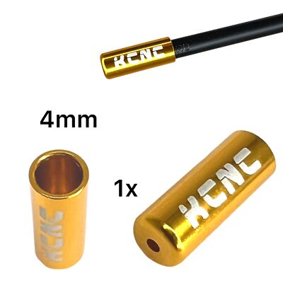 KCNC Fahrrad E-Bike Schaltungszug-Endkappe 4mm Gold