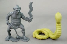 Ogre & Naga 1980s Dragonriders of the Styx DFC Plastic D&D Vintage PRC Figure