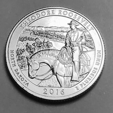 2016 S North Dakota Theodore Roosevelt NP ATB series from mint roll FREE SHP