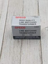 Speco T-2510 25 Volt 10 Watt Audio Line Matching Transformer 4/8 Ohm Secondary