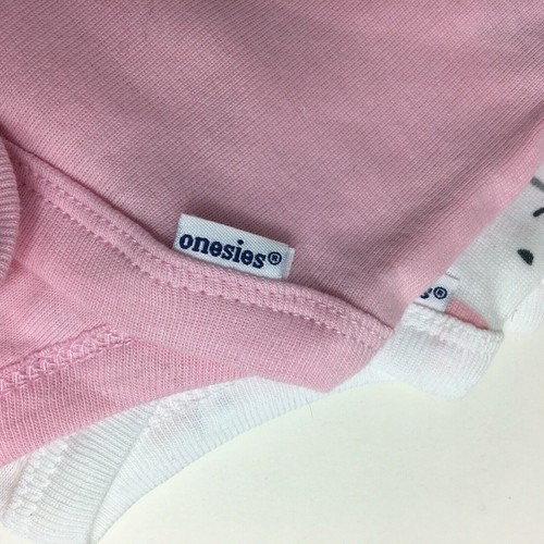 Body Creepers de algodón orgánico Gerber de 12 meses variedad paquete de 3 puntos rosados blancos - Imagen 6 de 12