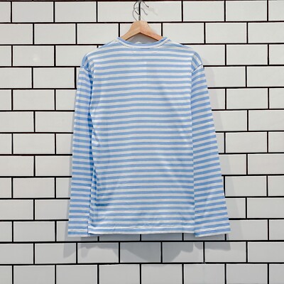 COMME DES GARCONS CDG PLAY PASTELLE STRIPED LS TEE AZ-T278-051-1
