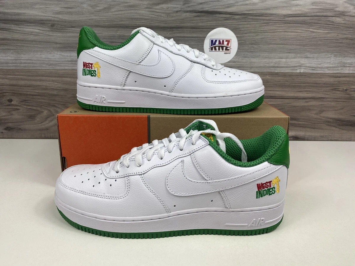 NIKE Air Force 1 Retro Low QS White West Indies size 10.5 DX1156