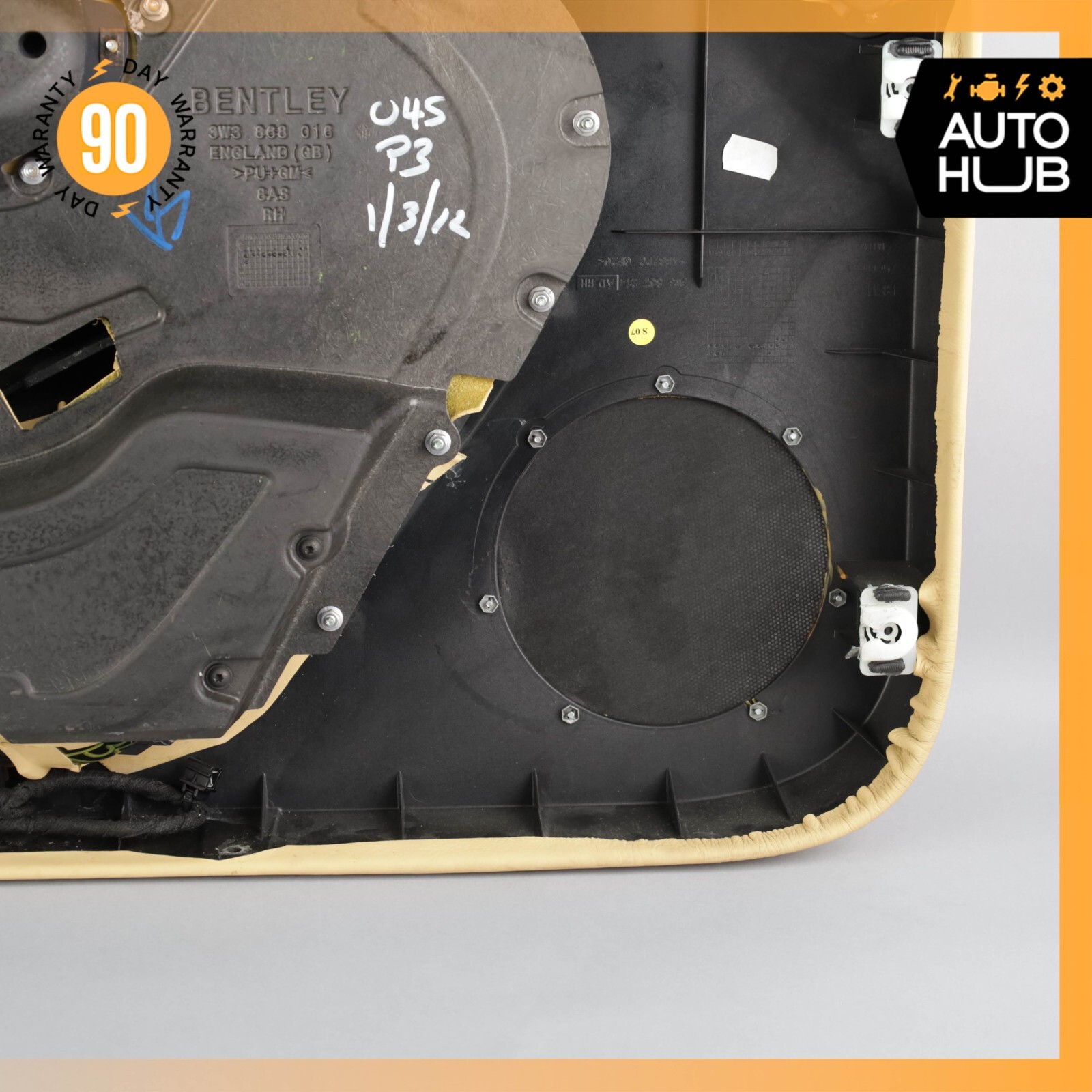 12-15 Bentley Continental GTC Convertible Right Side Interior Door Panel OEM 71k