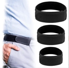 2pcs Black Belt Bro Titan No Buckle Elastic Belt — Fits 1.5 Inch Belt Loops 2pcs