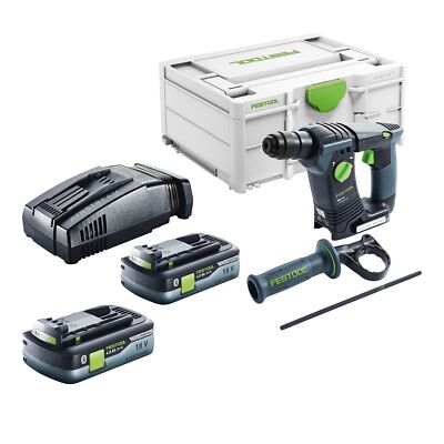 Festool BHC 18-Basic Akku Bohrhammer 18 V 1,8 J SDS Plus + 2x Akku 4 Ah + Lader