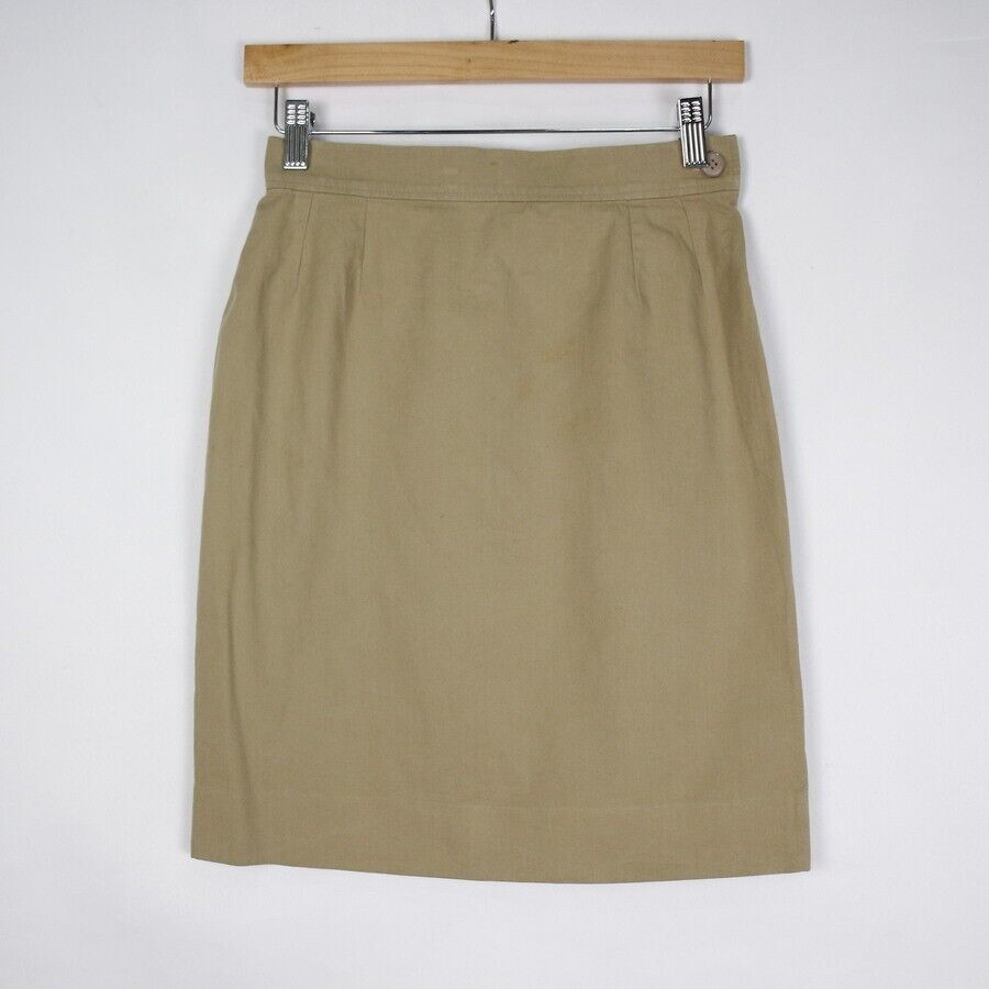 Gonna Yves Saint Laurent beige taglia 38 da donna