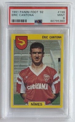 1991 Panini Foot 92 Eric Cantona #199 PSA 9 | eBay
