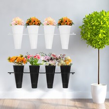 120 36cm Flower Stand with Buckets, Wall-mounted Decorative Flower Display Stand