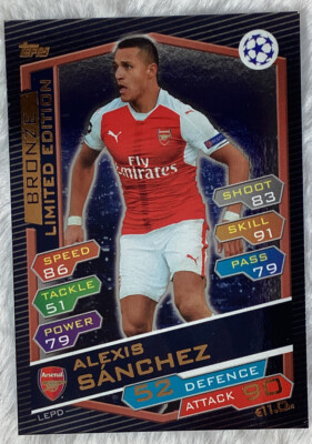 2016-17 MATCH ATTAX UEFA CHAMPIONS LEAGUE BRONZE LIMITED EDITION