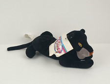 Vintage Disney Store Jungle Book Black Panther Bagheera Mini Bean Bag 8  Plush