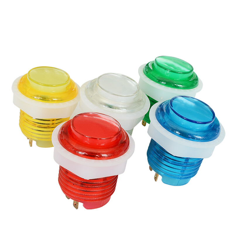 5pcs arcade pinball machine American Happ 5v bright lighting LED button ...