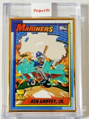 Topps Project 70 Ken Griffey Jr. Gold Framed 1/1 CES Robert Provenzano Rare Wow!