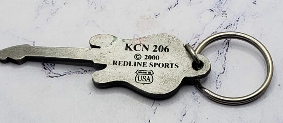 Bobby Labonte #18 Interstate Batteries Nascar Guitar Shaped Keychain - Image 2 of 3