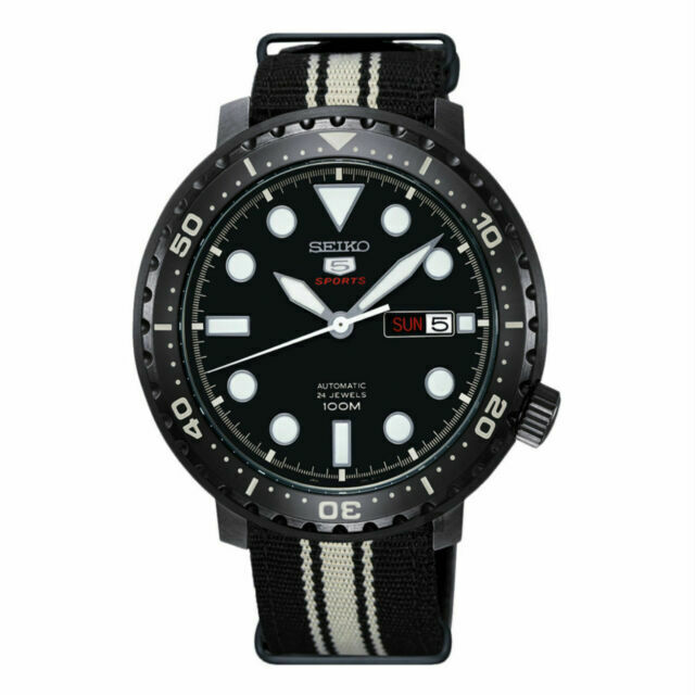 Seiko 5 Sports Men's Black Watch - SRPC67K1 for sale online | eBay