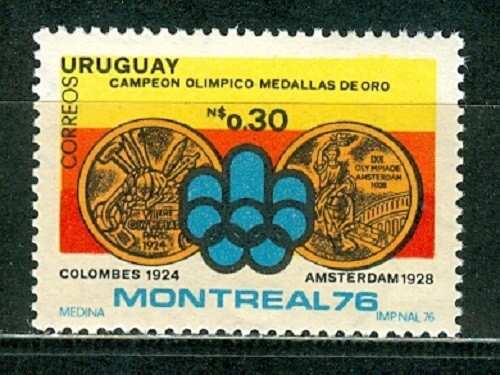 Uruguay Weltmeisterschaft Fußball Argentinien 1978 perforierte Briefmarken postfrisch - Bild 2 von 2