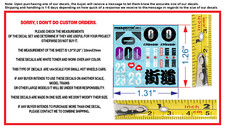 White Toner 1/64 Water Slide Decal Set Kaido House For Hot Wheels