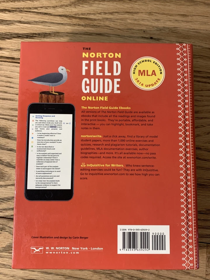 NORTON FIELD GUIDE TO WRITING WITH READINGS AND HANDBOOK By Richard VG+ - Image 3 of 4