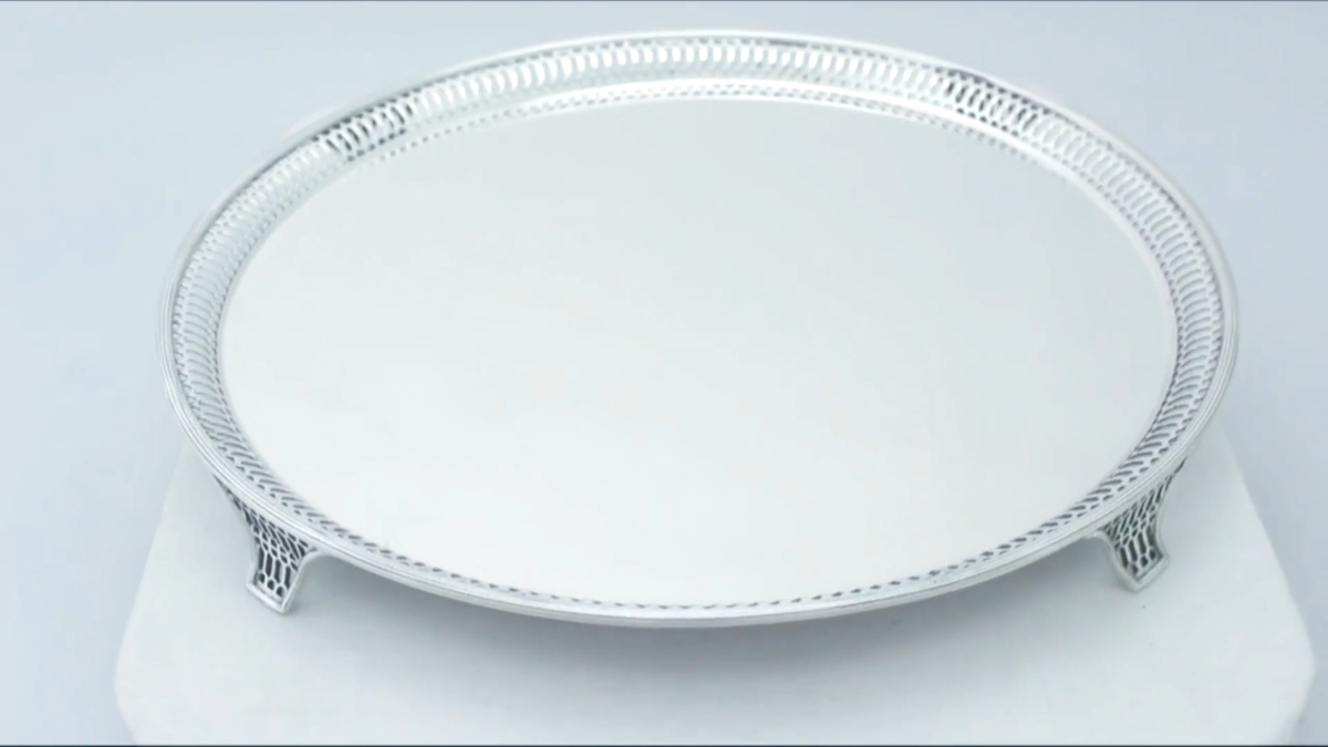 Sterling Silver Salver - Antique George V | eBay