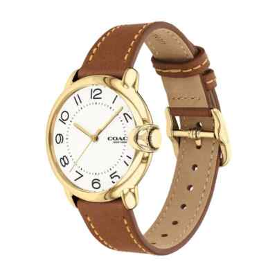 COACH 14503607 Arden Leather Strap White Dial Women's Watch | eBay