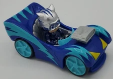 PJ Masks Turbo Blast Racer Vehicle Blue Cat-Car with Catboy Figure Just Play