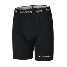 MENS SONDICO CORE 6 BLACK BASE LAYER SHORTS - SIZES MED TO BIG AND TALL