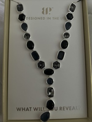 Bomb Party Jewel Candy Necklace Crystal Pops & Sugar Drops Luxe Licorice NK83299