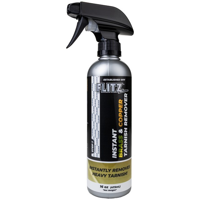 FLITZ Brass & Copper Tarnish Remover 16oz/473ml Trigger Spray Bottle (SEE VIDEO)