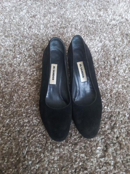 Women Jil Sander Heels Black Suede 39