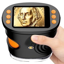 1000X Coin Microscope with Lights, Digital Handheld Coin Magnifier with 8 Adjust