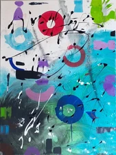 Abydhos - Original Painting Acrylic 18X24in on canvas