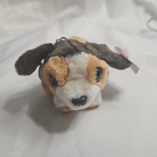 Puffkins Sherlock Beagle Hound Plush Keychain Swibco Vtg 1-5-2000 Mini Y2K
