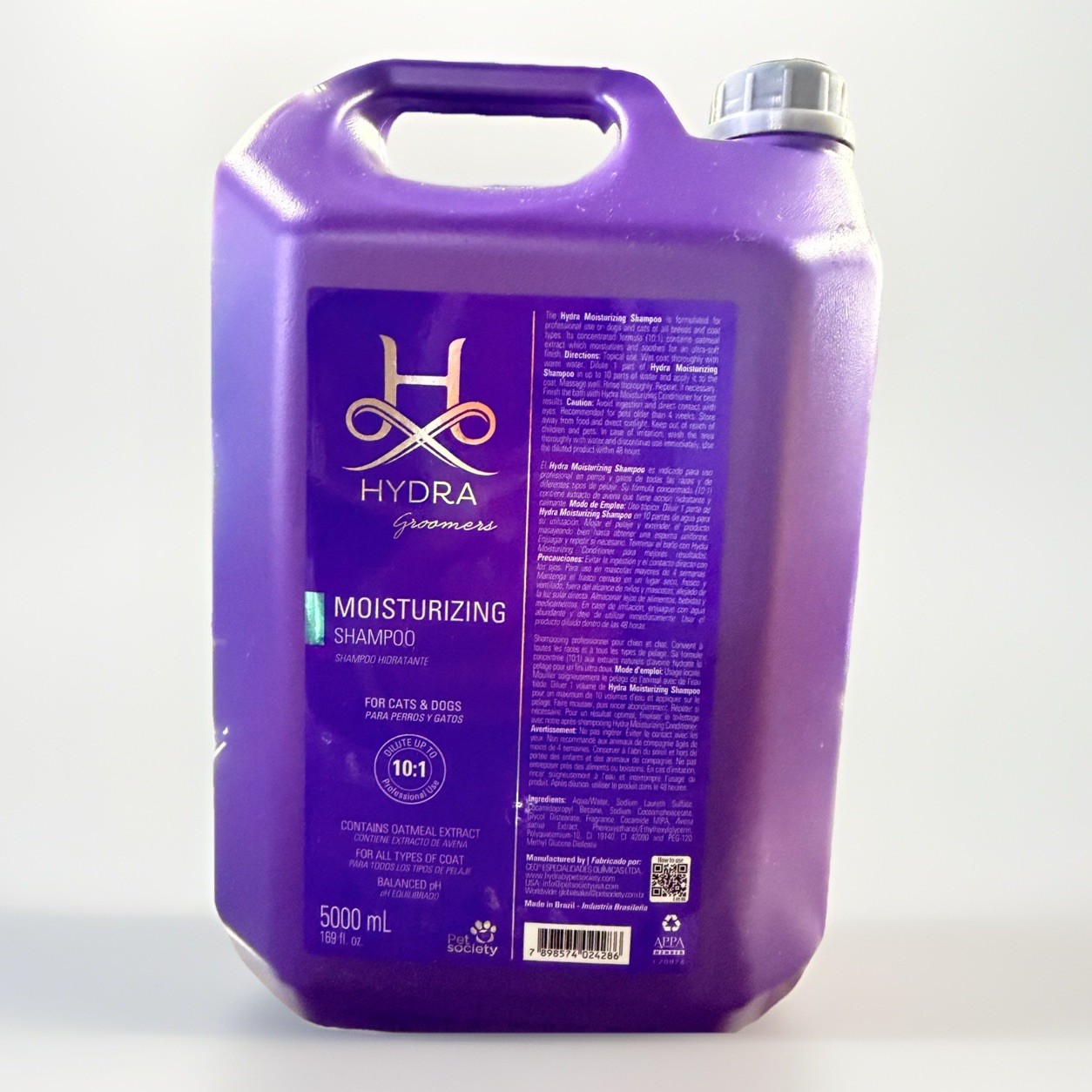 Hydra Groomers Moisturizing Shampoo for Dogs and Cats 5000mL Exp 5/2028