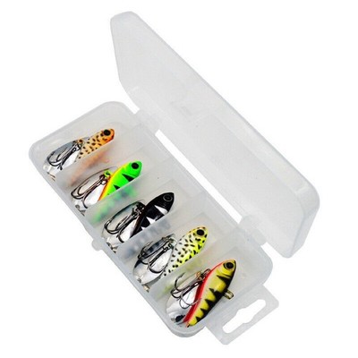 5 Stk Spin Jig Set Spinnerbait Barschköder Bleikopf Spinner Zite Fishing