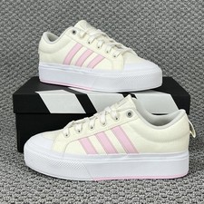 Adidas Bravada 2.0 Platform Women's Shoes Size 9.5 Off White Clear Pink White