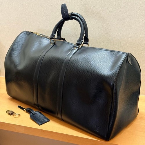 Louis Vuitton Epi Keepall Boston Bag Noir