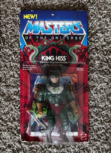 Rare Vintage King Hiss He-man UNPUNCHED Masters Of The Universe Action Figure