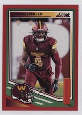 2025 Score Red Frankie Luvu #108 1dg3