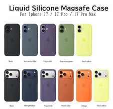 Liquid Silicone MagSafe Case Cover with logo For iPhone 17 Pro Max/17 Pro/17