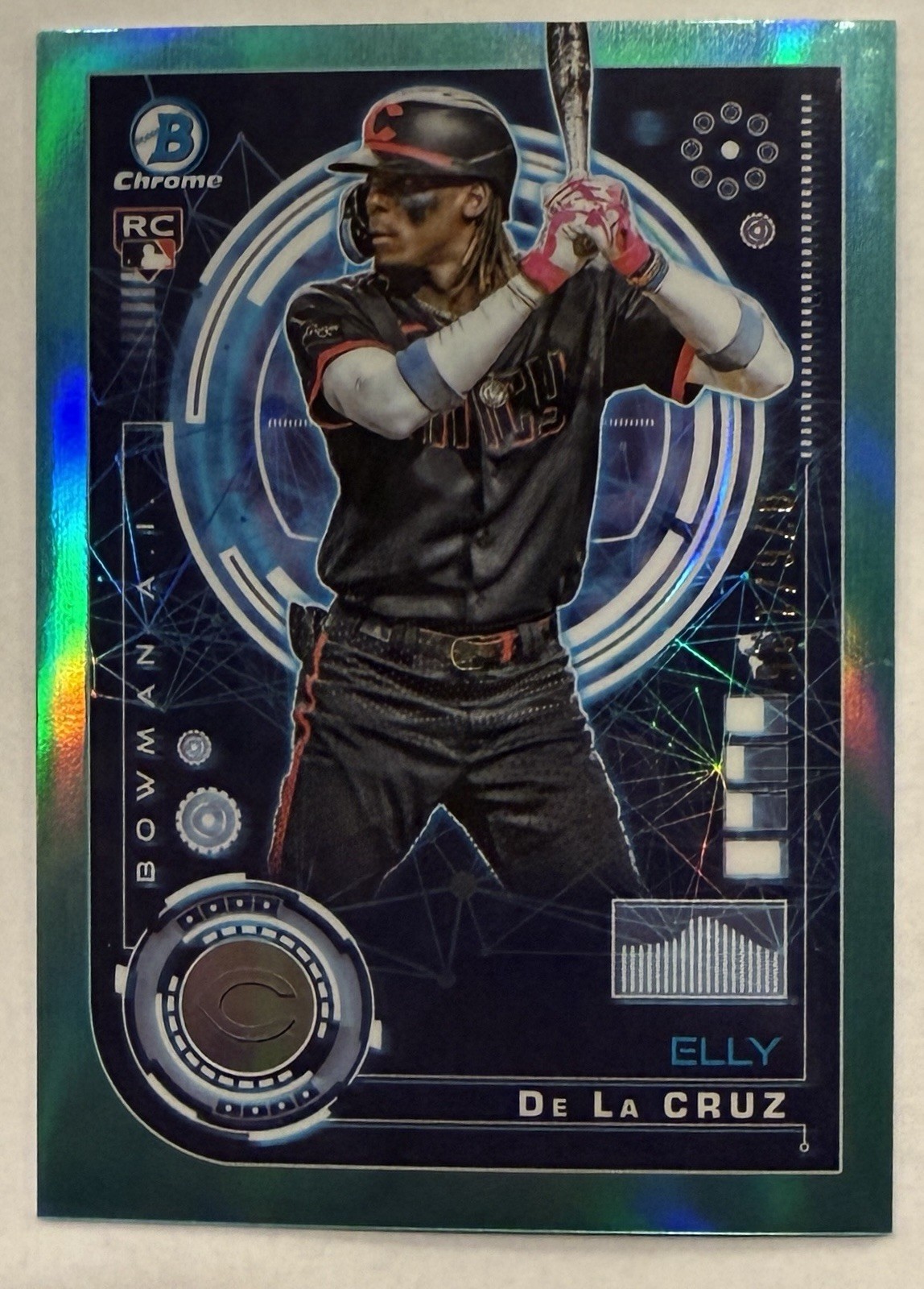 2024 Bowman - Bowman Ai Elly De La Cruz Aqua Refractor #76/125 (RC) Rookie